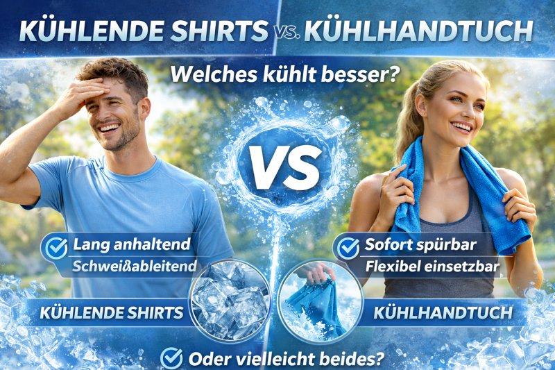 Zu sehen ist Bild 2 zum Beitrag mit dem Thema: Kühlende Shirts vs. Kühlhandtuch